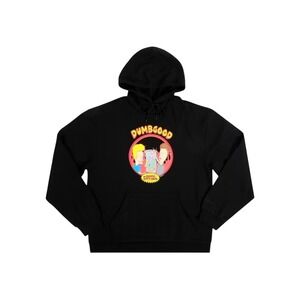 Dumbgood Beavis and Butt-Head Black Graphic Hoodie Medium MTV Streetwear Unisex